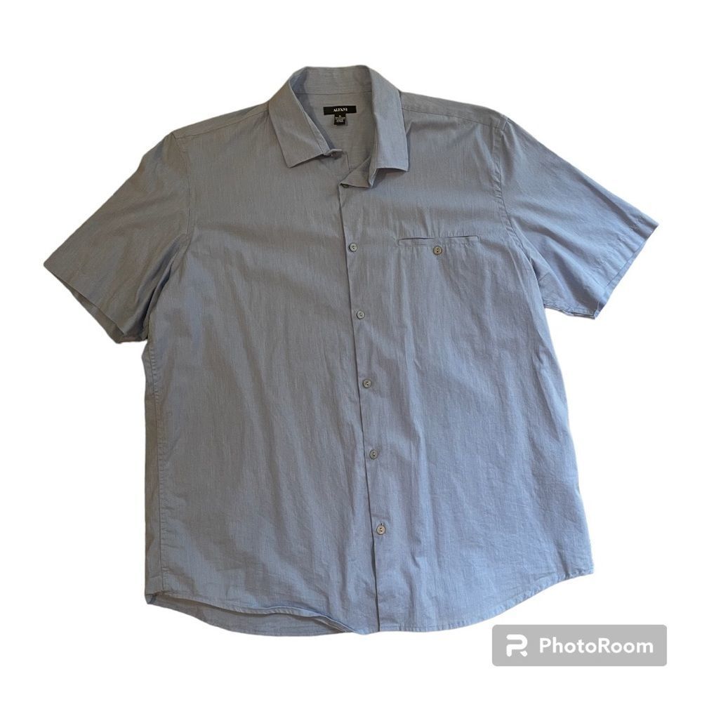 ⚡️ Alfani Buttoned Down Casual Collared Short Sleeve Shirt ~ Size XL ⚡️